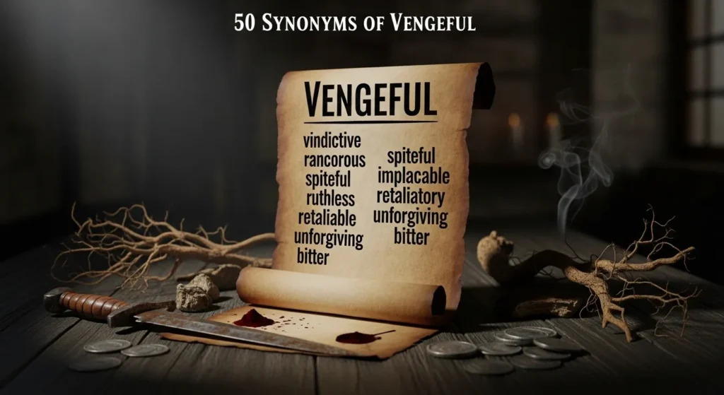 Synonyms for vengeful