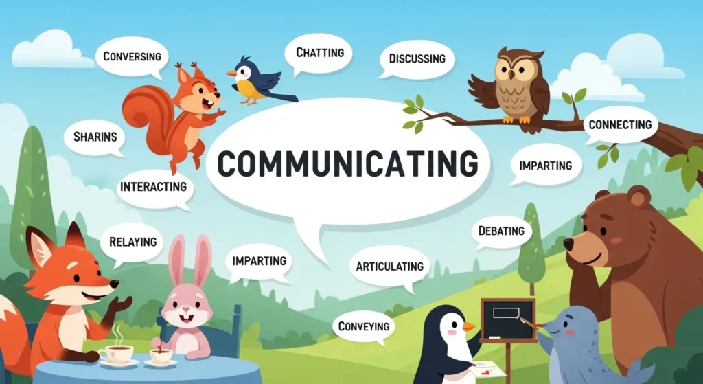 Synonyms for Communicating