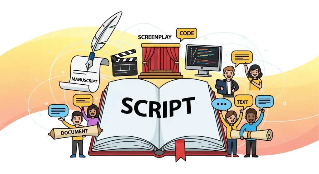 Synonyms for Script