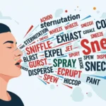Synonyms for sneeze