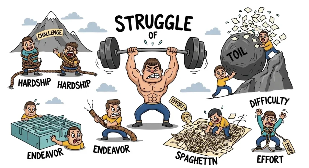 Synonyms for Struggle