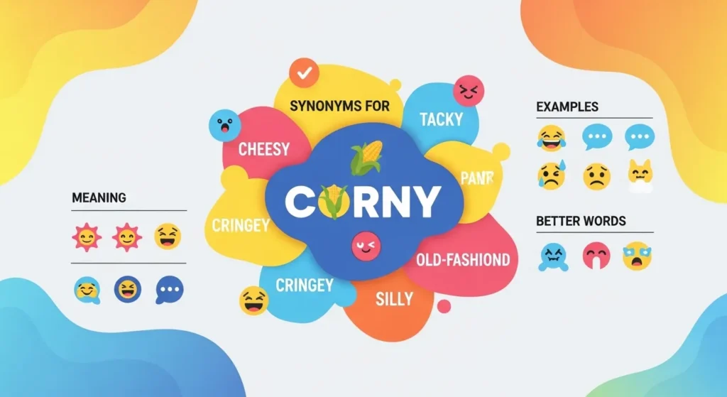 Synonyms for Corny