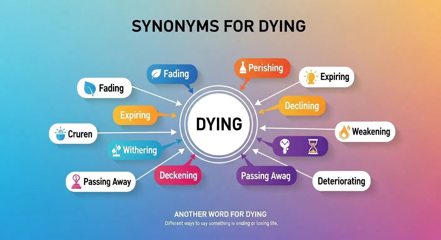 Synonyms for Dying