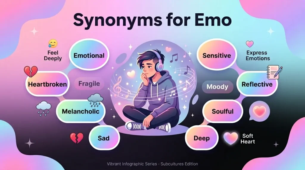 Synonyms for Emo