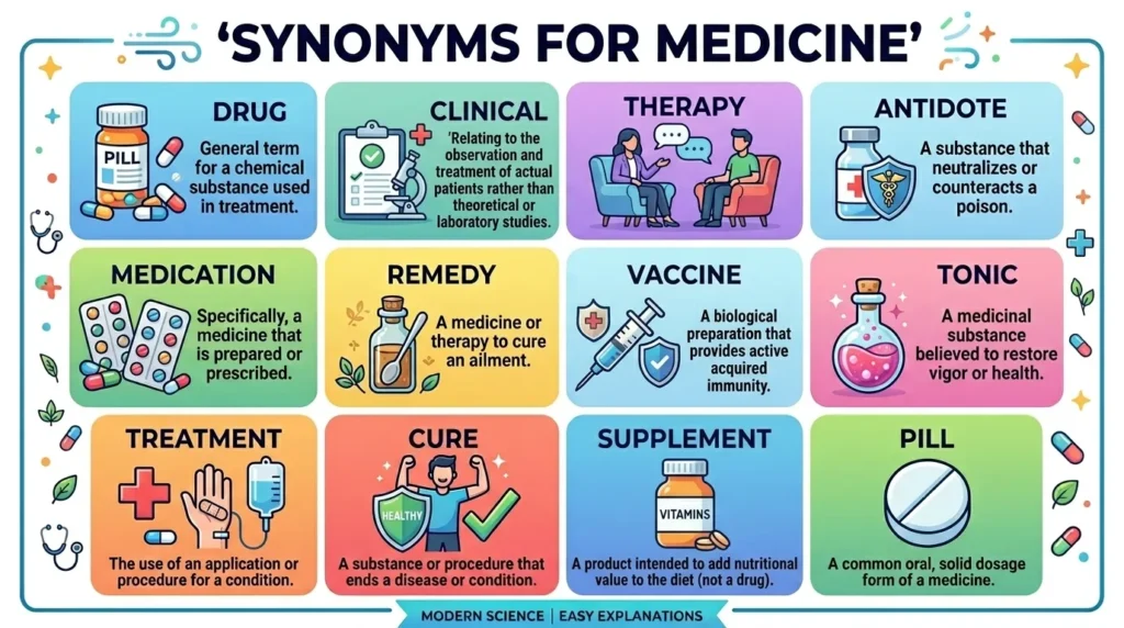 Synonyms for Medicine