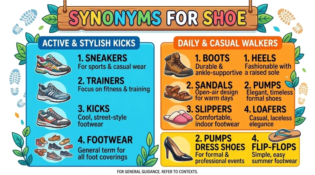 Synonyms for Shoe