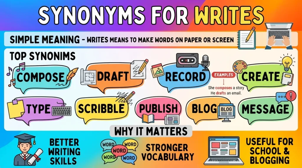 Synonyms for Writes