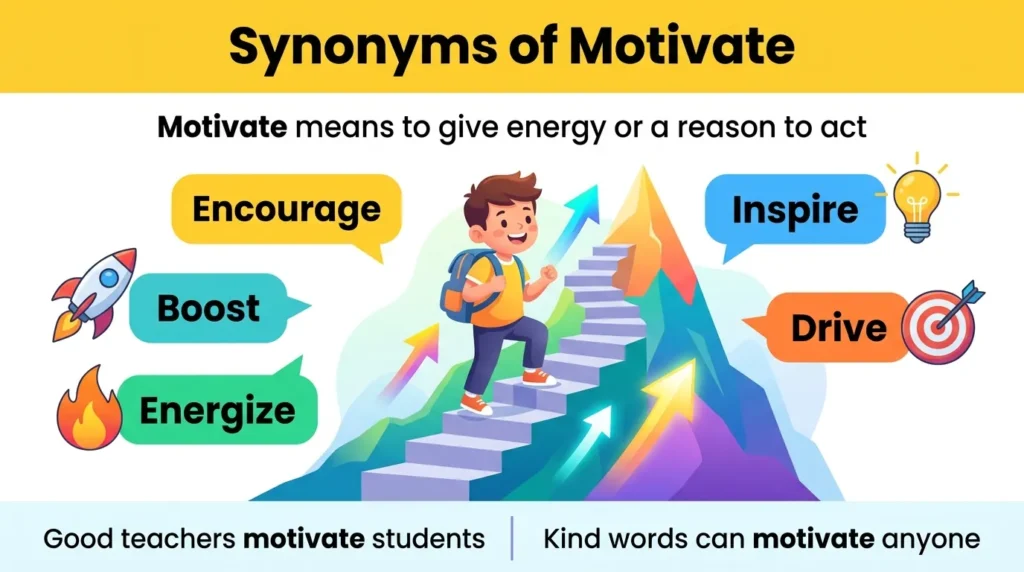 Synonyms of Motivate