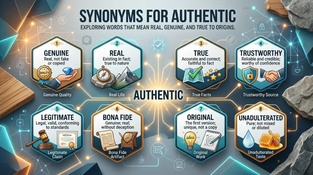 Synonyms for Authentic