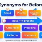 Synonyms for Before