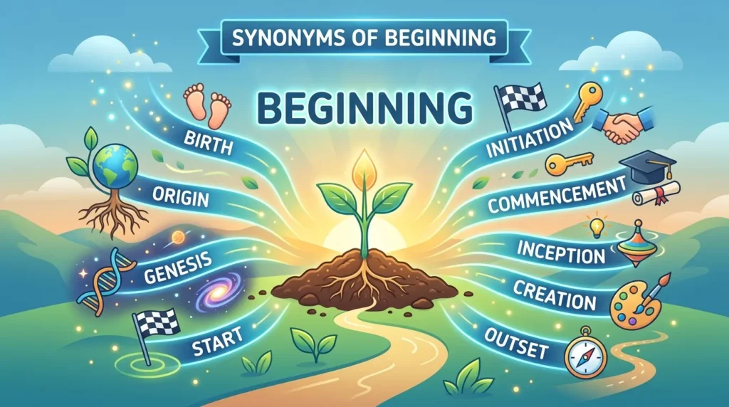 Synonyms for Beginning