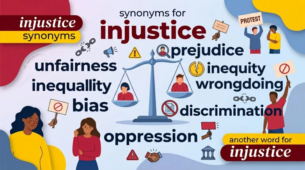 Synonyms for Injustice