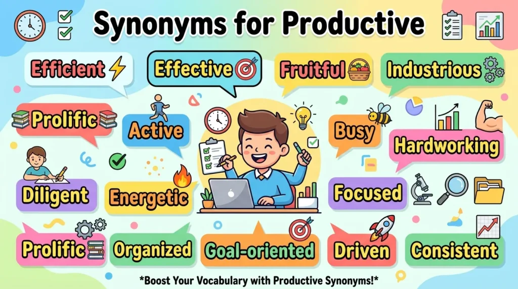 Synonyms for Productive