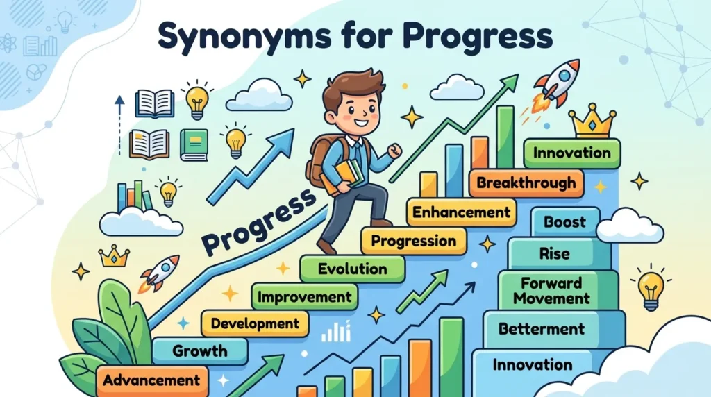 Synonyms for Progress