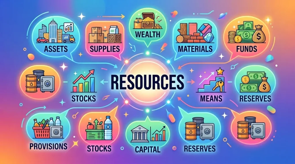 Synonyms for Resources