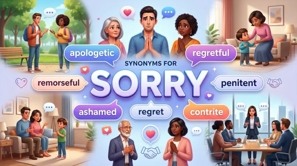 Synonyms for Sorry