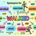 Synonyms for Walked