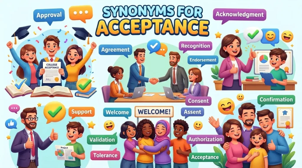 Synonyms for Acceptance