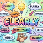 Synonyms for Clearly
