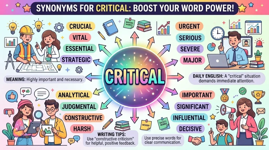 Synonyms for Critical