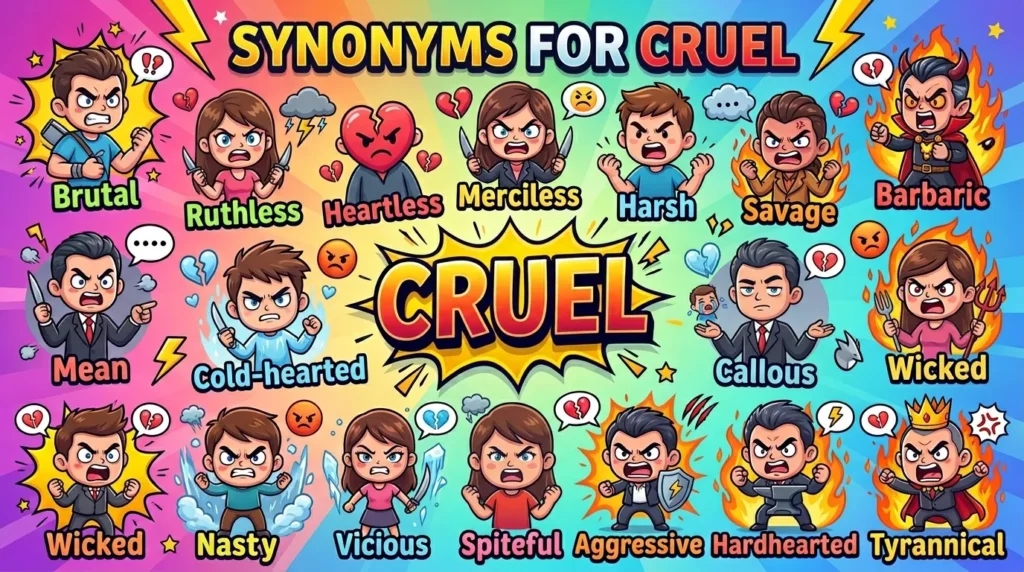 Synonyms for Cruel