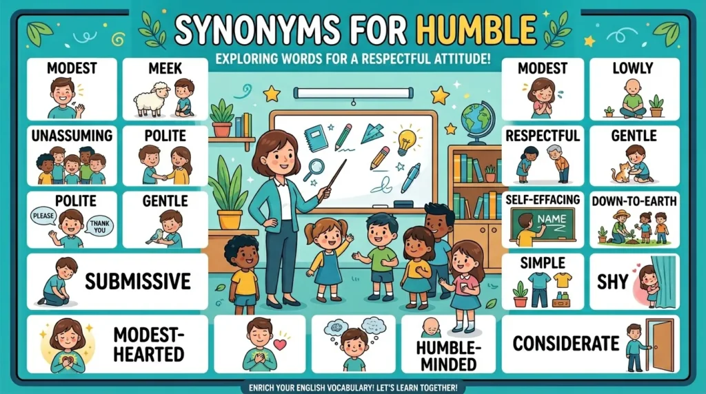 Synonyms for Humble