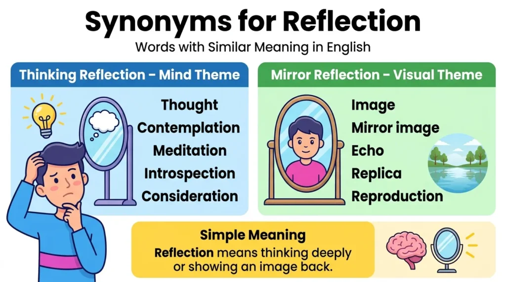 Synonyms for Reflection