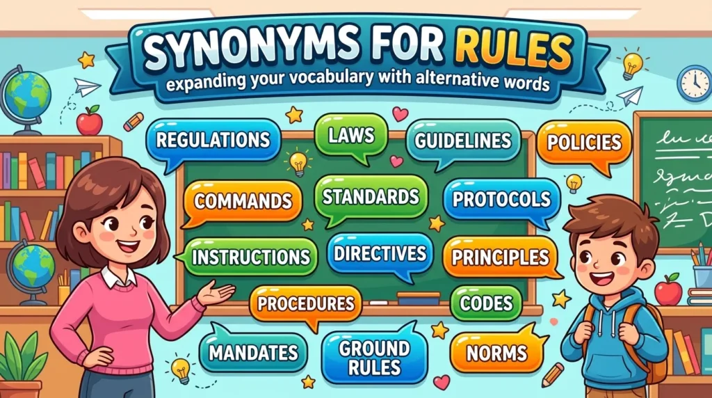 Synonyms for Rules