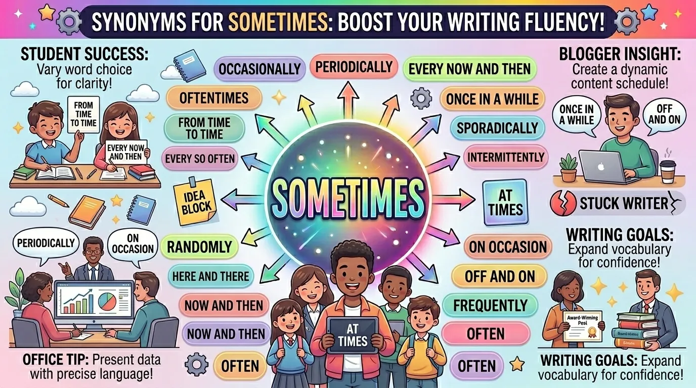 Synonyms for Sometimes