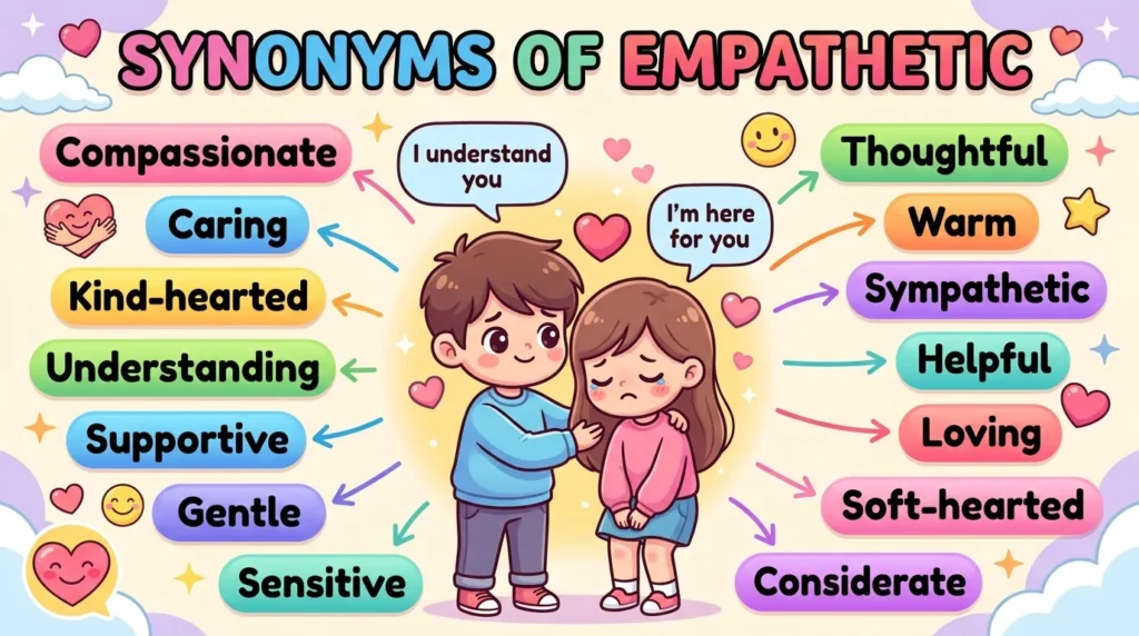Synonyms of Empathetic