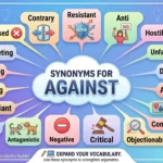 Synonyms for Against