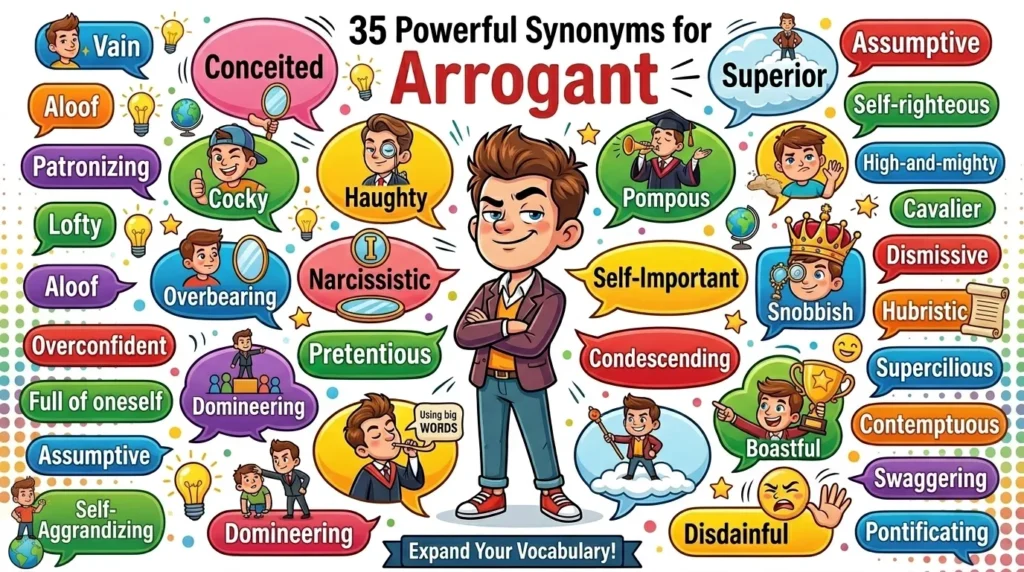 Synonyms for Arrogant