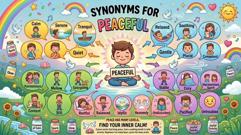 Synonyms for Peaceful